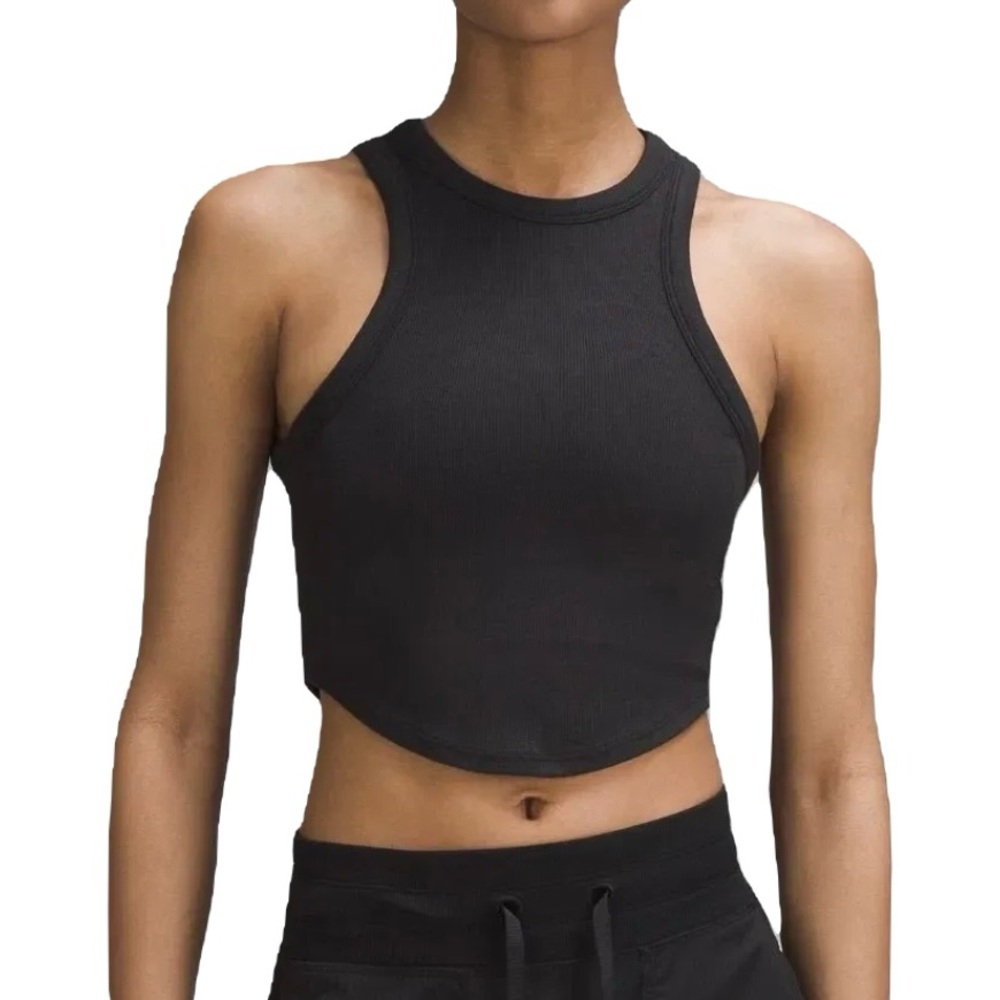 Lululemon Black Sleeveless Crop Top